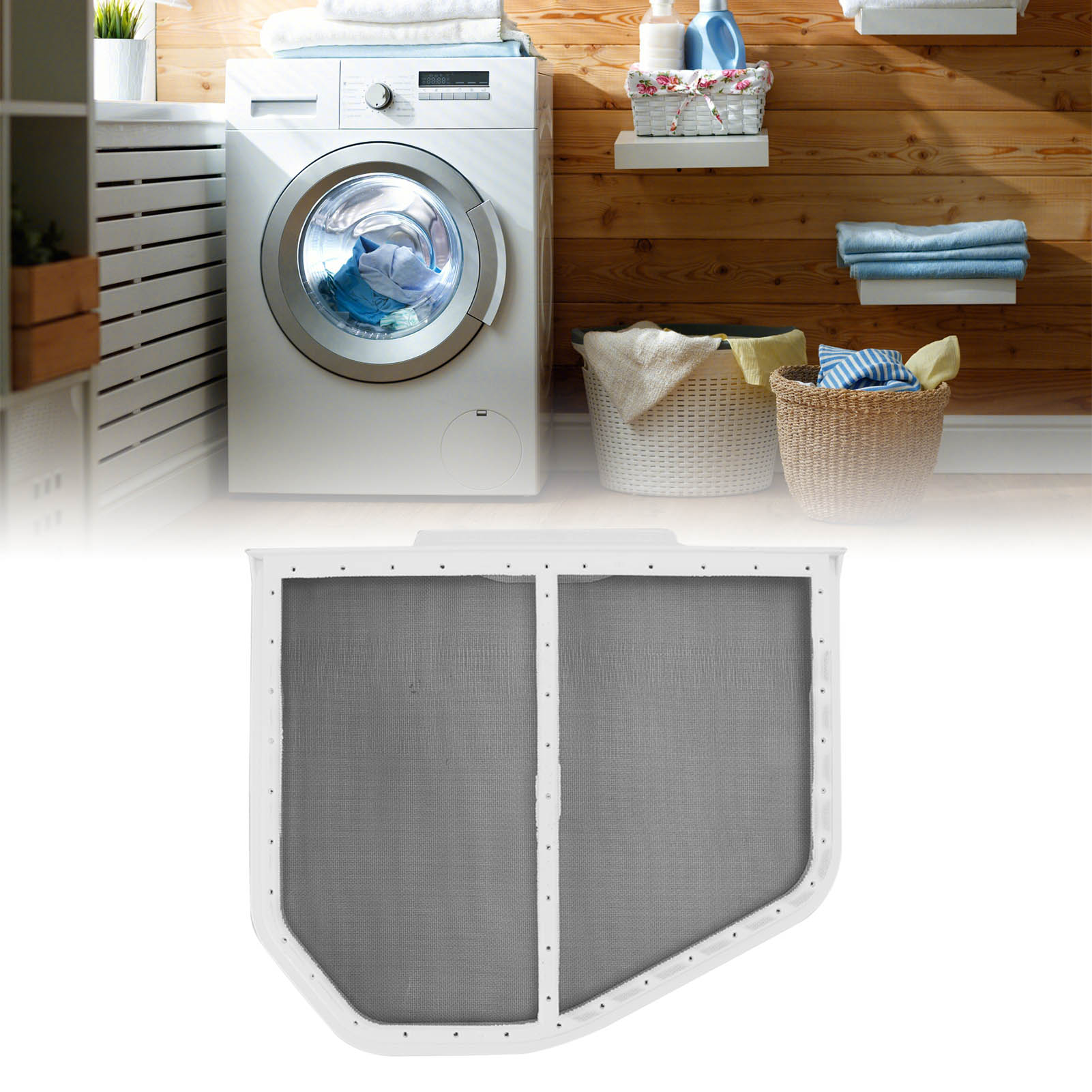 Flusenfilter Für Wäschetrockner W10120998 [abs- Und Edelstahlgewebe] Mit Verstärkungsstange Für Maximale Effizienz