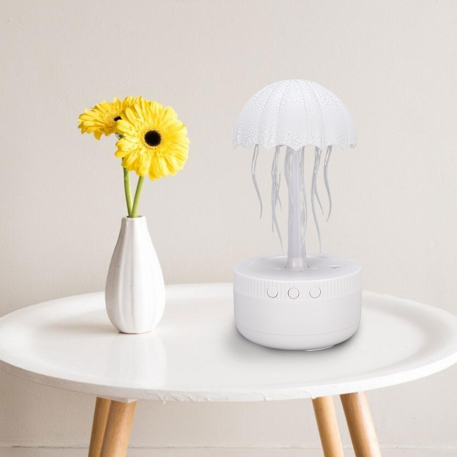 Luftbefeuchter/duftöl-diffusor Modell 2 In Quallenform, Großer Wassertank Und Led-beleuchtung, Abs-gehäuse, Automatische Abschaltung, 400 G
