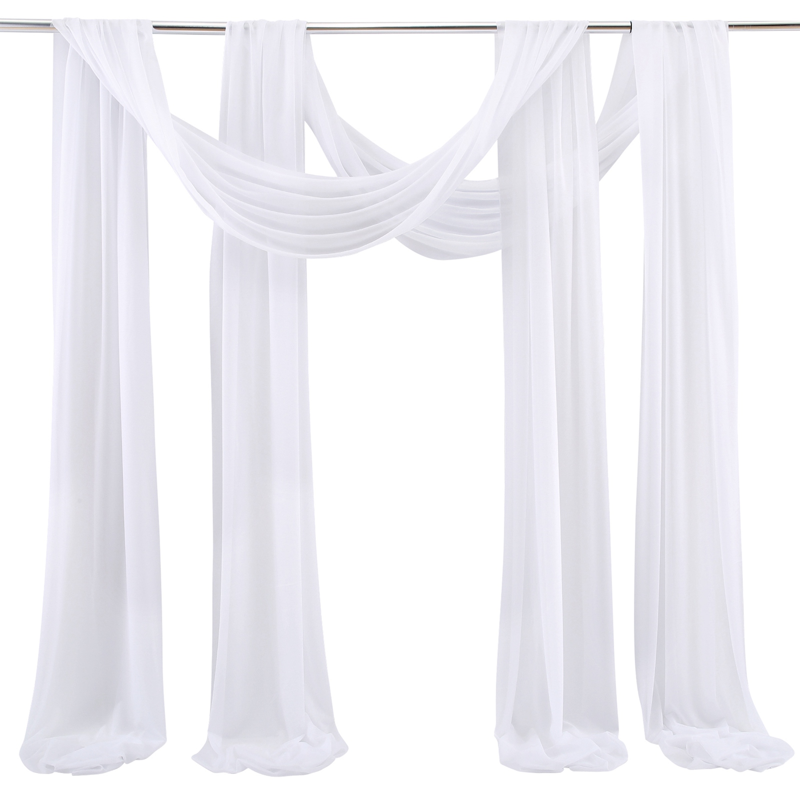 Wasserdichter, Weißer Polyesterstoff-bogen Zur Dekoration Von Hochzeiten, 75 X 600 Cm