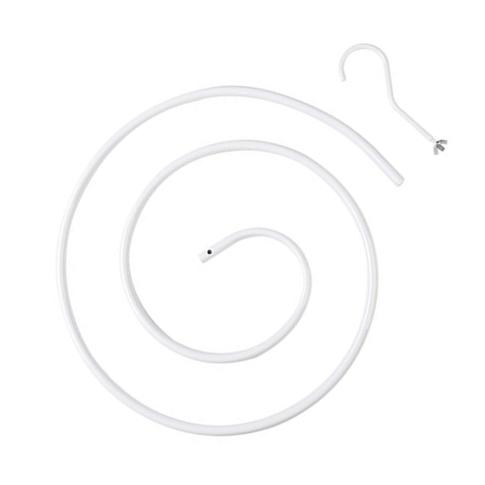 [handtuchständer/wäscheständer] Weißer Spiral-wäscheständer Für Bettlaken/bettdecken (2,1 M, 5 Kg) Mit Innovativem Drehsystem