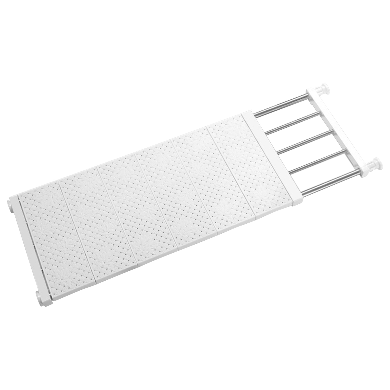 Ausziehbarer Kleiderschrankboden 73–130 X 30 Cm, Weiß, 1-teilig. Vielseitig Und Robust. Tragkraft 25 Kg (ohne Wandmontage).