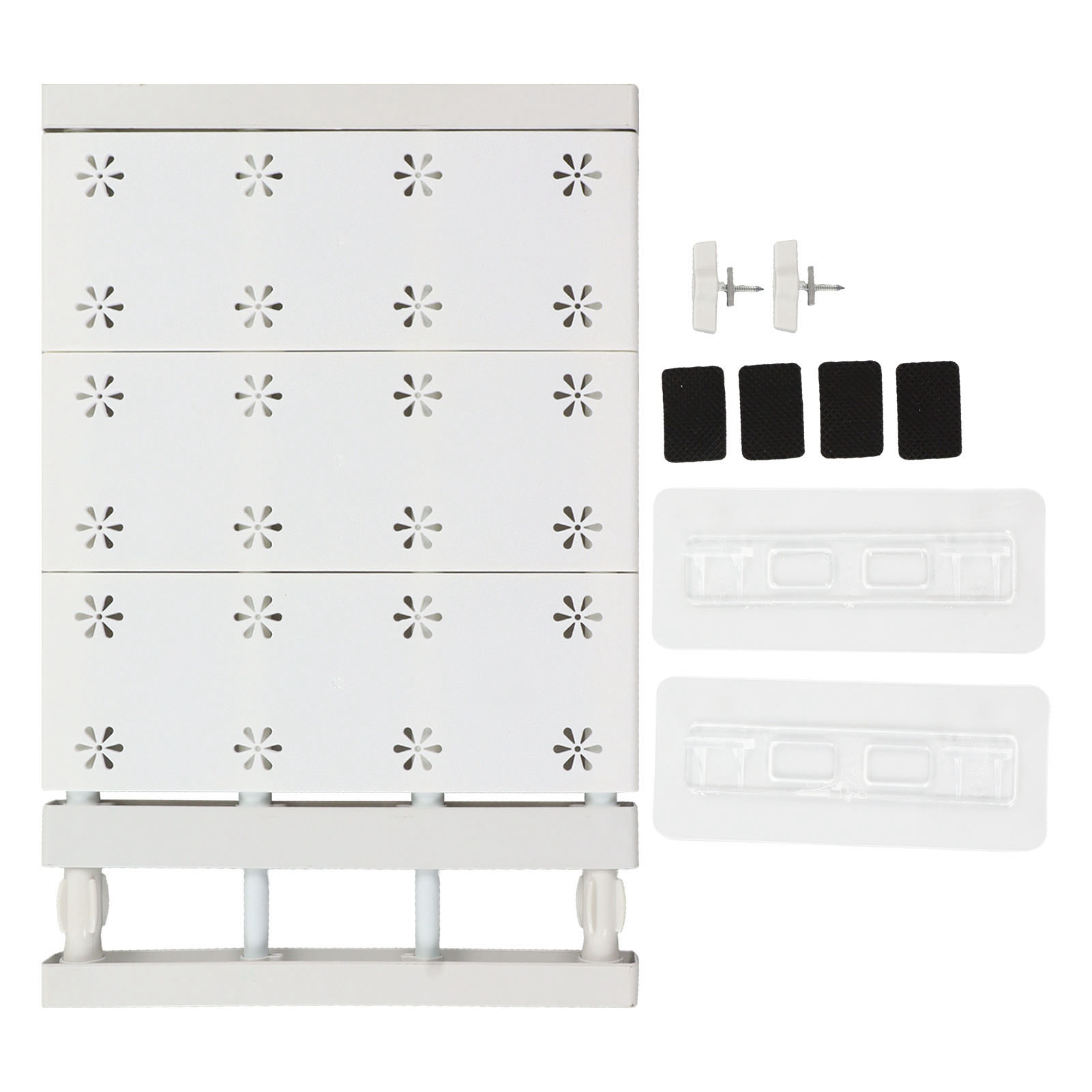 Kleiderschrank-trennwand – Ausziehbare Aufbewahrungswand Mit Teleskopstange – Abs – 24 Cm