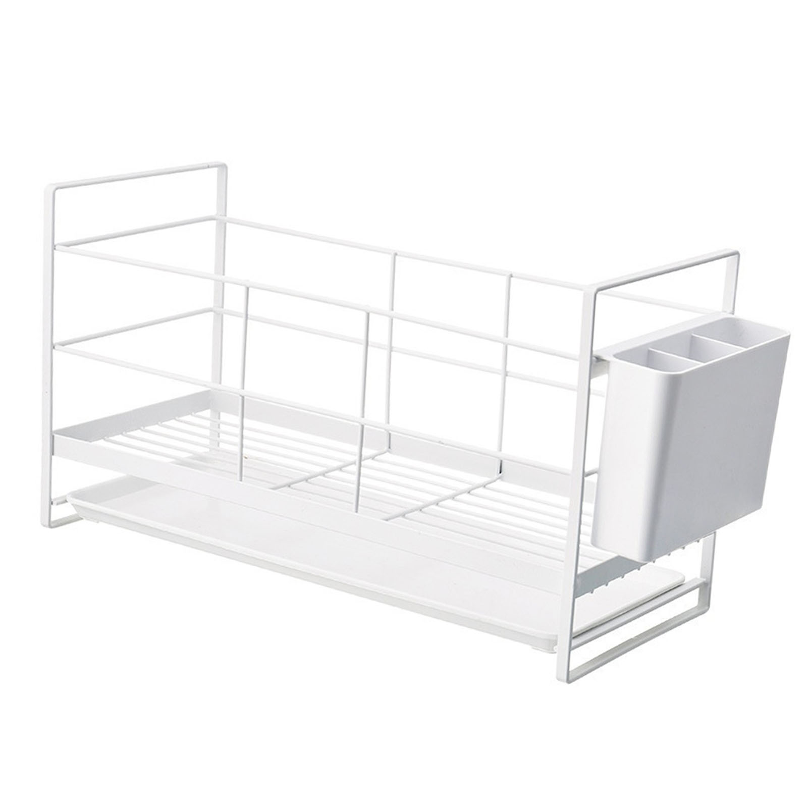 [küchenabtropfgestell] [b12] [tropftrocknend] Metall Mit Aufbewahrungsbox Für Geschirr, Schüsseln Und Besteck – Multifunktionaler Organizer Für Die Arbeitsplatte Zum Abtropfen, Aufbewahren Und Trockne