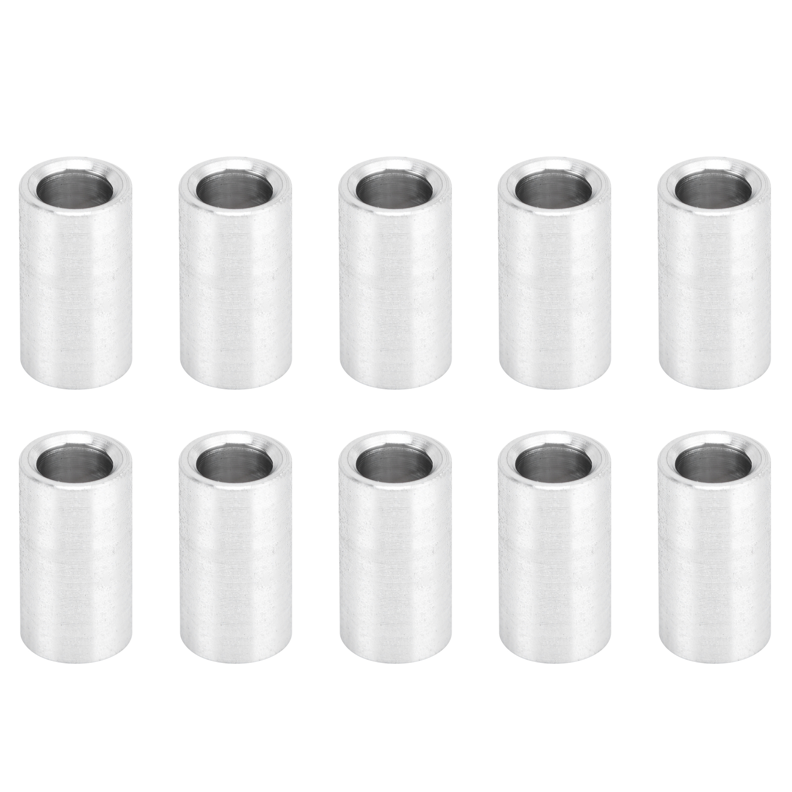 10-teiliger Aluminium-dispenser, 6 Mm Außendurchmesser, 10 Mm Lang, Ungewindeter Ringabstandshalter, Für Halterungen Und Montage