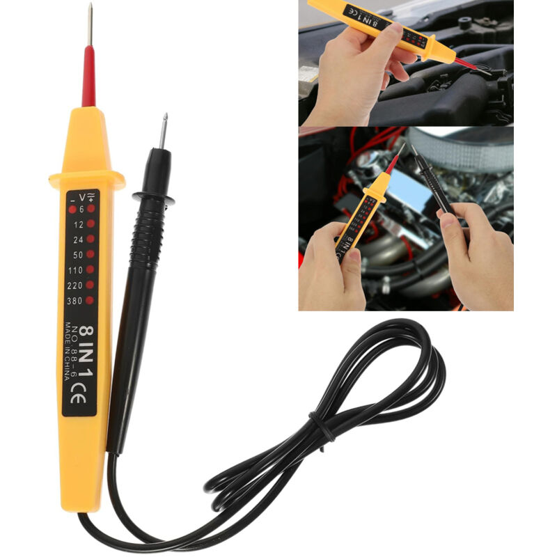 8-in-1-schaltungsprüfer, Multifunktionaler Spannungsprüfer, 6v-380v Dauerprüfstift, Für Spannungskreisprüfungen