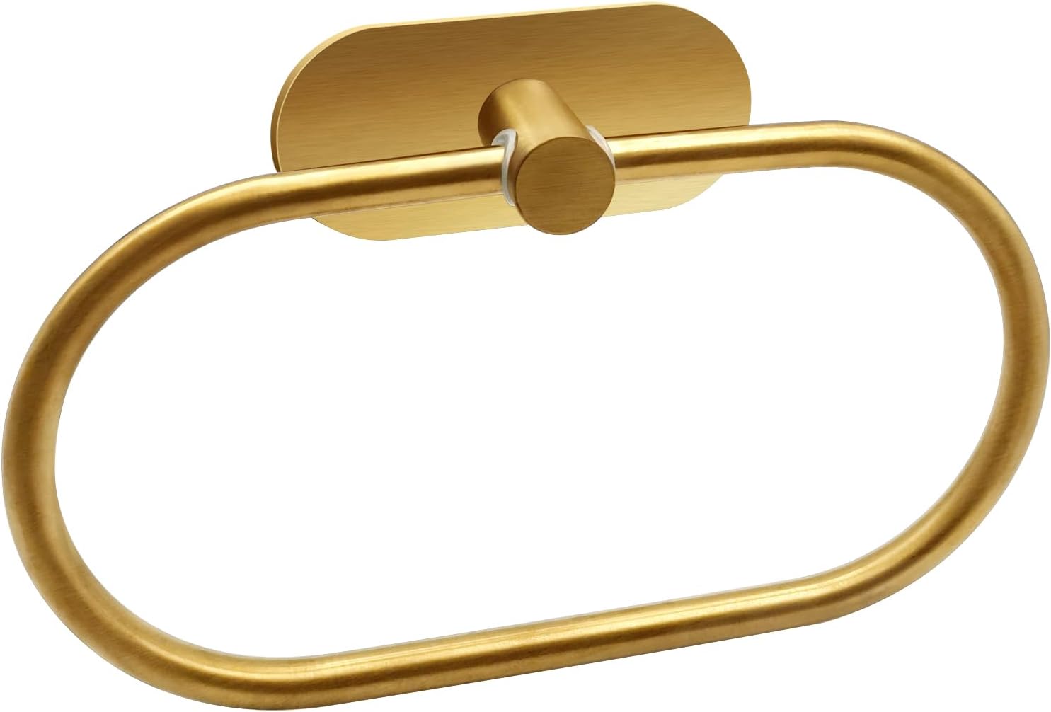 Handtuchhalter Fürs Badezimmer, Selbstklebende Handtuchringe, Oval (goldfarben), Kein Bohren Erforderlich