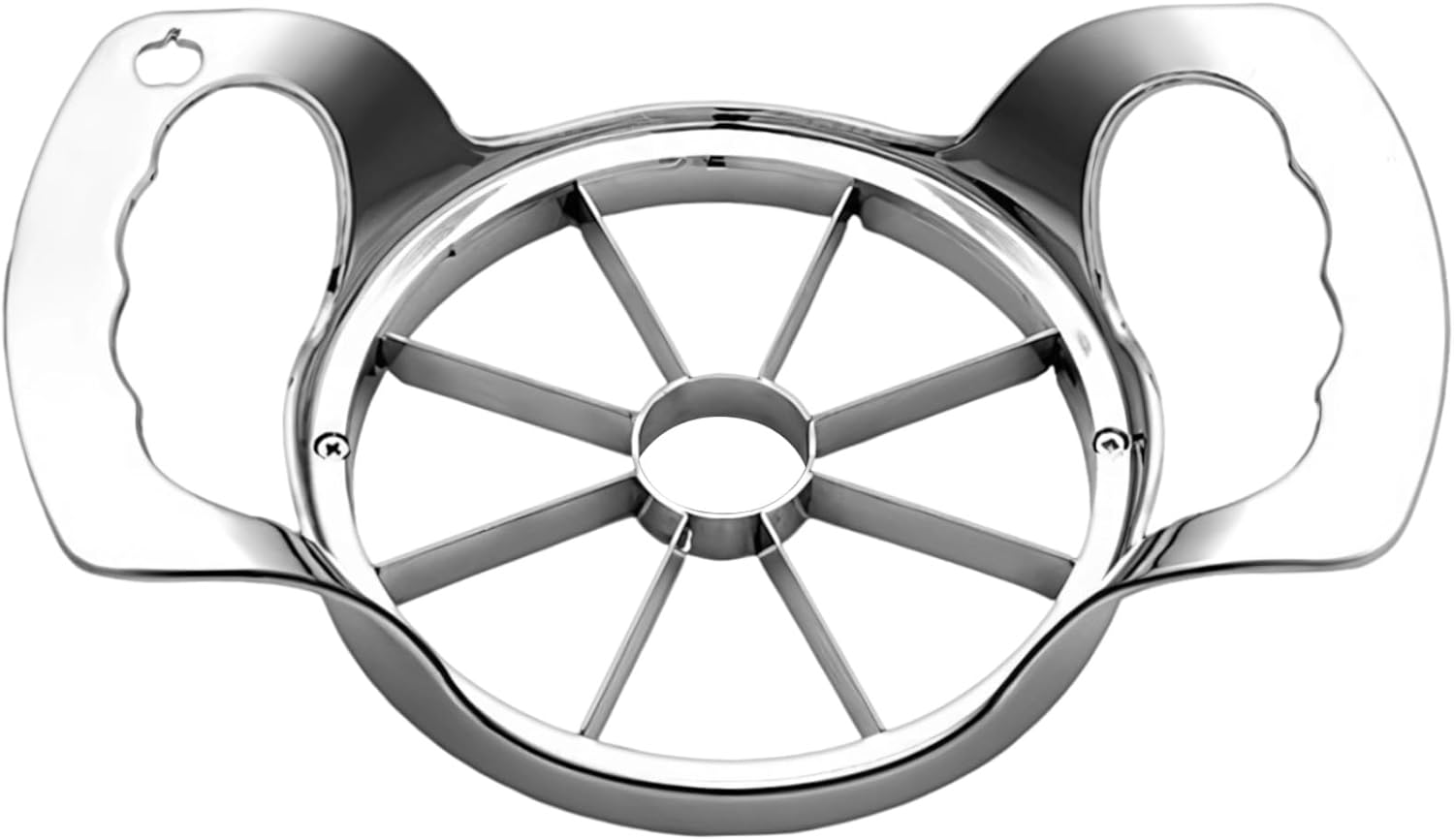 Obstschneider Und -entkerner, Hochwertiger Obstschneider Aus Edelstahl, 8 Klingen, Silber
