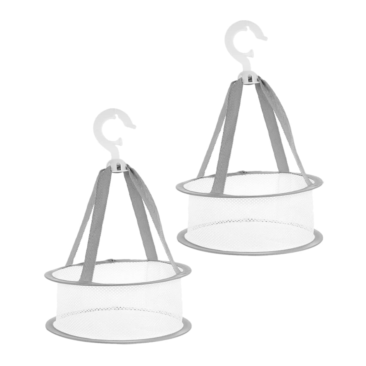 Set Mit 2 Wäscheständern, Geeignet Zum Trocknen Von Socken, Make-up-schwämmen Und Make-up-pinseln (grau)