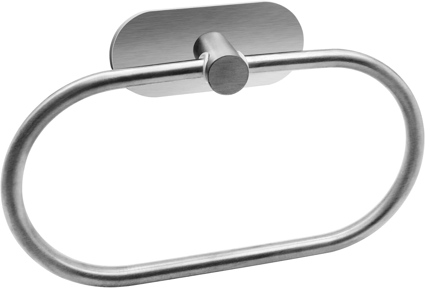Handtuchhalter Fürs Badezimmer, Selbstklebende Handtuchringe, Oval (silber), Kein Bohren Erforderlich