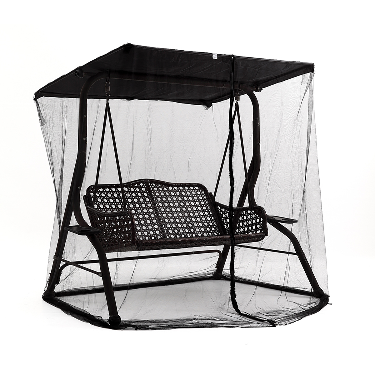 Moskitonetz Mit Den Maßen 125 X 155 X 2,05 Cm Und Reißverschluss, Geeignet Für Einen Doppelsitz-sonnenschutz Im Freien, Garten.