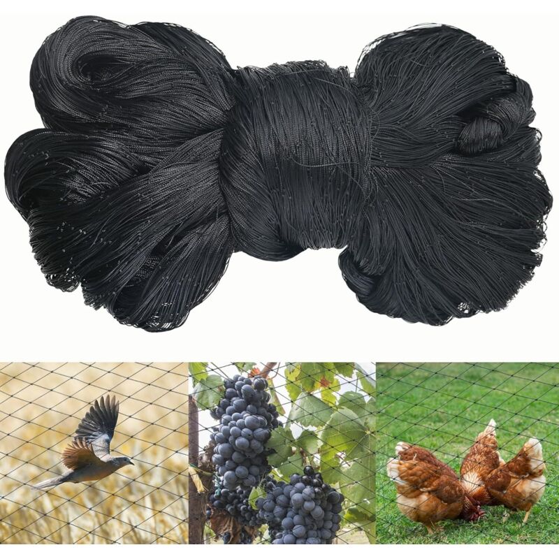 15 M X 15 M Nylon-vogelschutznetz – Effektiver Schutz Vor Vögeln – 5 X 5 Cm Maschenweite – Ungiftig Und Uv-beständig