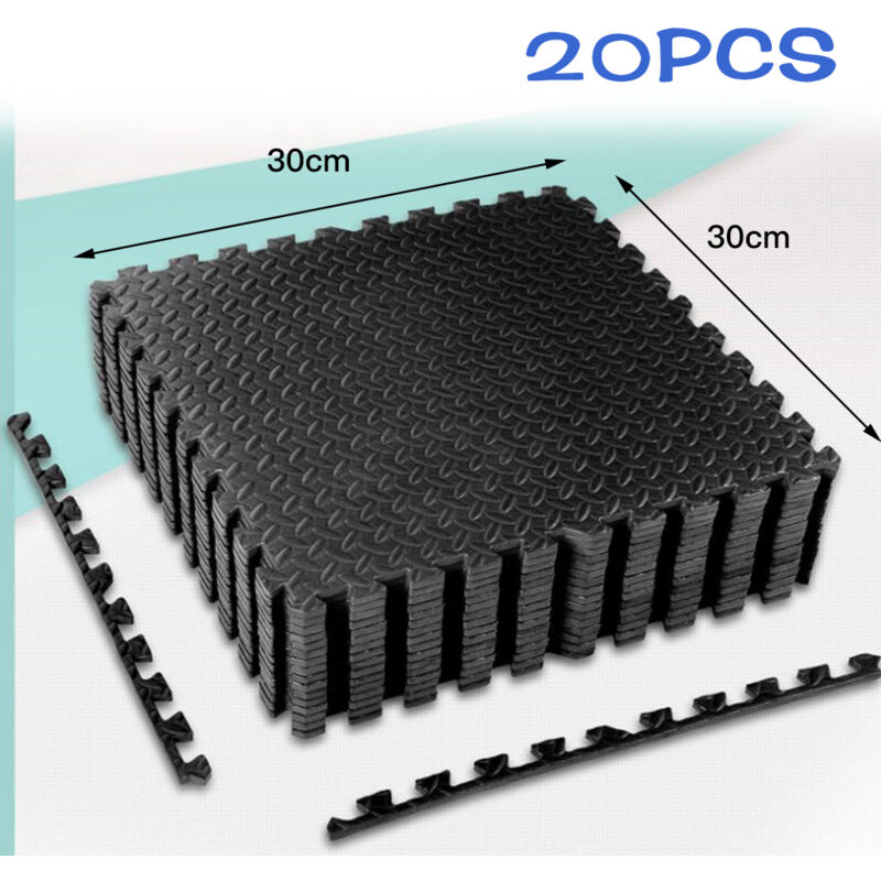Schaumstoff-bodenmatte, 20 Stück, 30 Cm Lang X 30 Cm Breit X 1 Cm Dick – Bodenschutz –