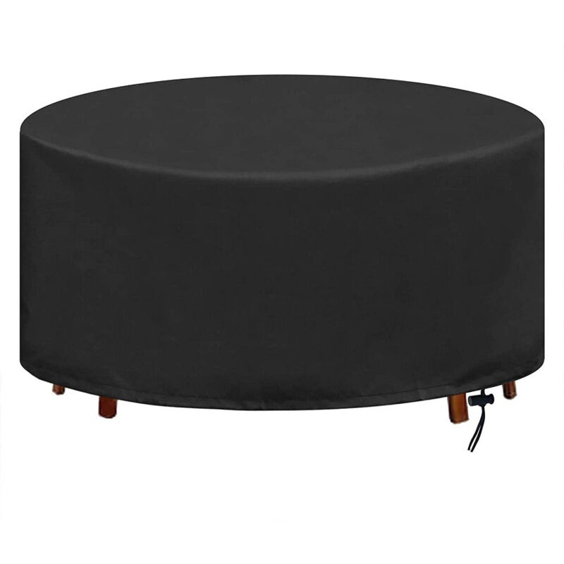 Runde Tischdecke Ø 148 Cm — Polyestergewebe — Uv-schutz Und Reißfestigkeit — Kordelzug