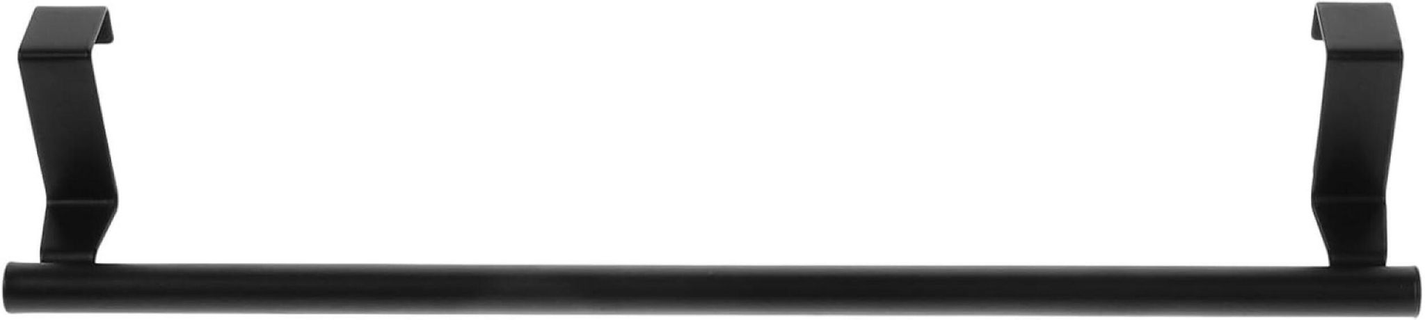 Kein Bohren Erforderlich. Der Handtuchhalter Kann Hinter Einer Tür Befestigt Oder An Einem Möbelstück Eingehängt Werden (23 Cm, Schwarz).