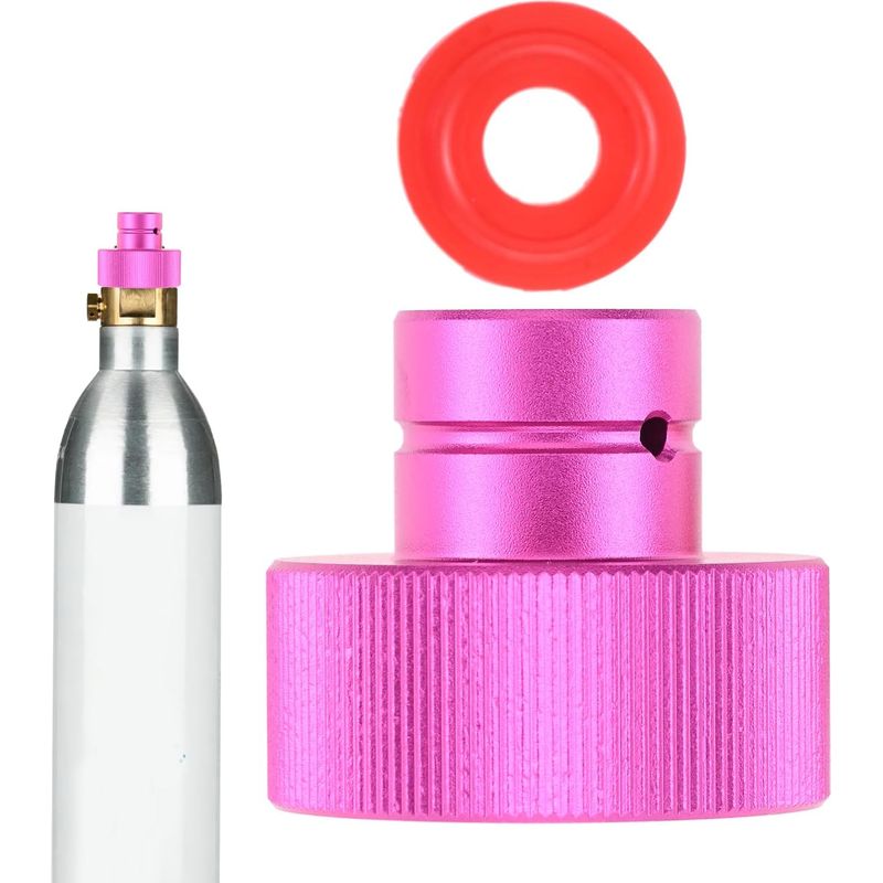 Tr21-4 Schnell-co2-zylinderadapter Für Wassersprudler Mit O-ringen, Nachfülladapter Kompatibel Mit Duo/terra/art-sprudlern – Lila
