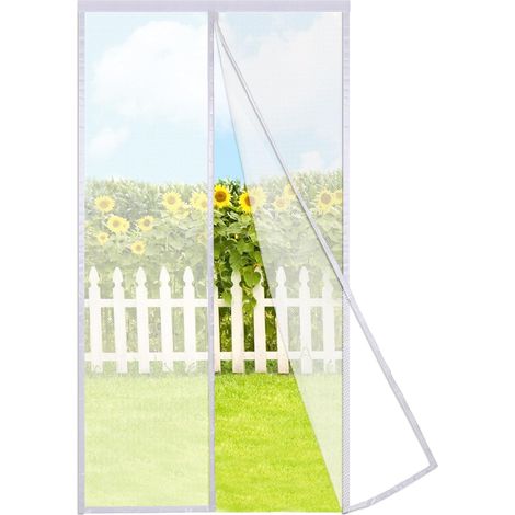 Magnetisches Moskitonetz Für Fenster, 90 X 210 Cm, Weiß – Magnetischer Moskitoschutz Für Türen Und Fenster, Mückenabweisend, Mit Klebestreifen