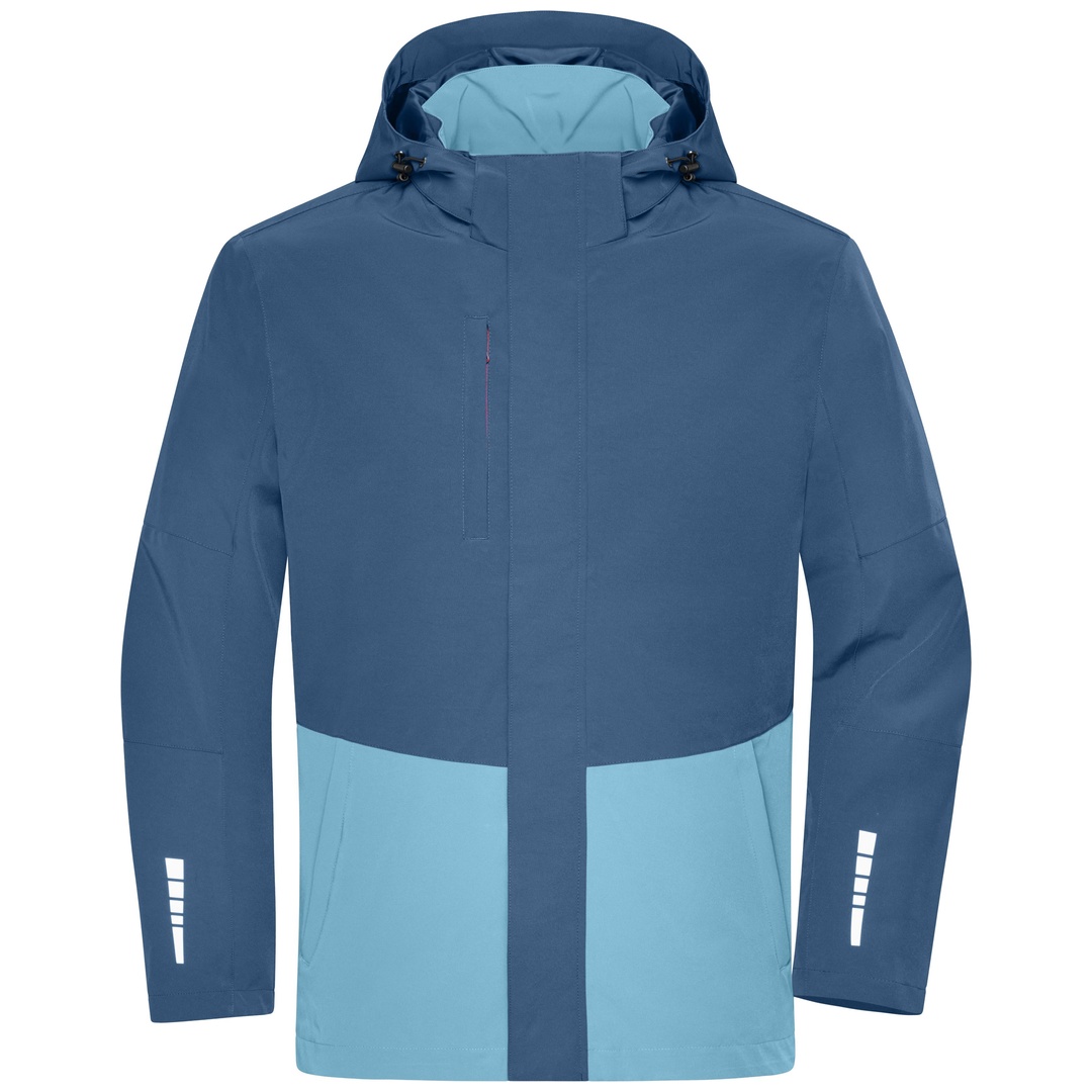 James & Nicholson Hardshell-regenjacke Jn1878 Gr. Xs Deep-blue/steel-blue