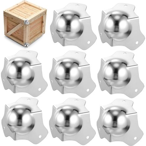 8-teiliges Möbelkantenschutz-set: Eckenschutzkugeln, Metalleckenschutz, Kantenschutz Für Boxen, Kantenschutz Für Flightcases, Eisenkantenschutz