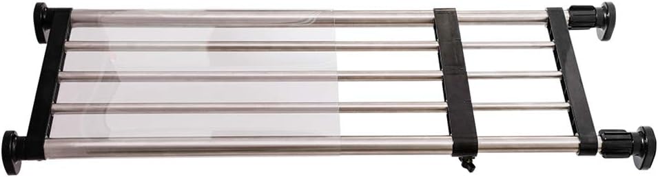 Teleskopierbares Metall-kleiderregal, Verstellbares Aufbewahrungsregal Ohne Bohren, Schrankorganizer, Trennwand, Aufbewahrungsregal Für Küche, Bad, Schlafzimmer, 50–80 Cm, Schwarz