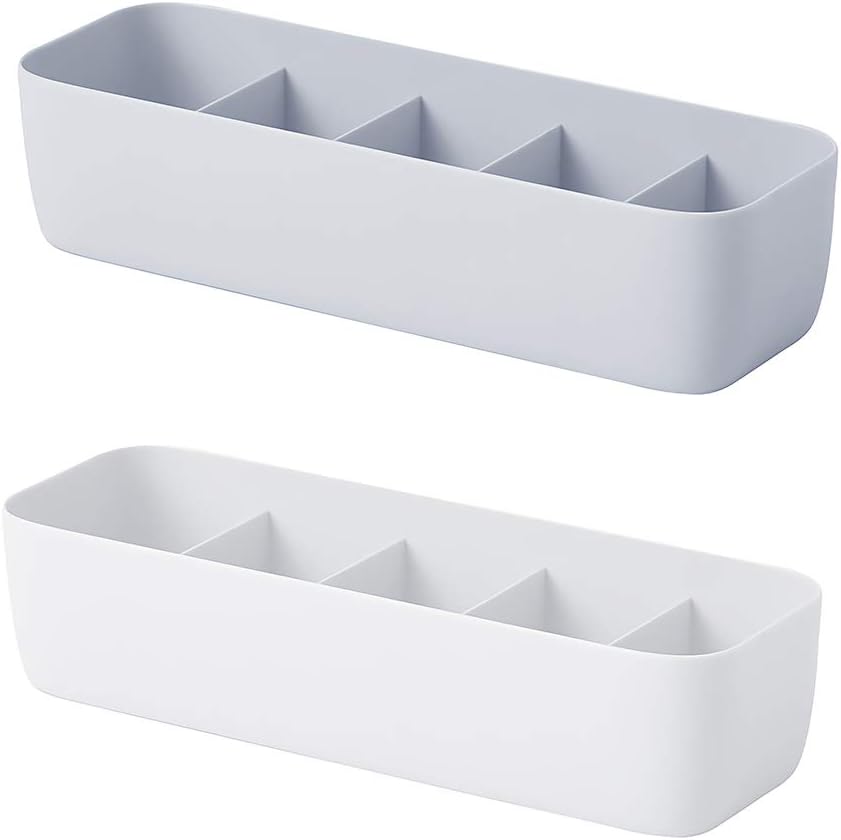 2-teiliger Schubladenorganizer Für Unterwäsche, Unterwäsche-organizer Aus Kunststoff, Stapelbare Schubladenorganizer Aus Pp-kunststoff Für Bhs, Socken, Krawatten, Schals (2 Farben)