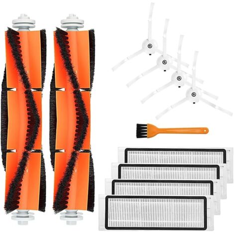 Inf Ersatzteile Und Zubehör Für Xiaomi Roborocke E4, S5, S50, S51, S55, 11-teilig, 2 X Walzenbürsten, 4 X Seitenbürsten, 4 X Filter, 1 X Reinigungsbürste