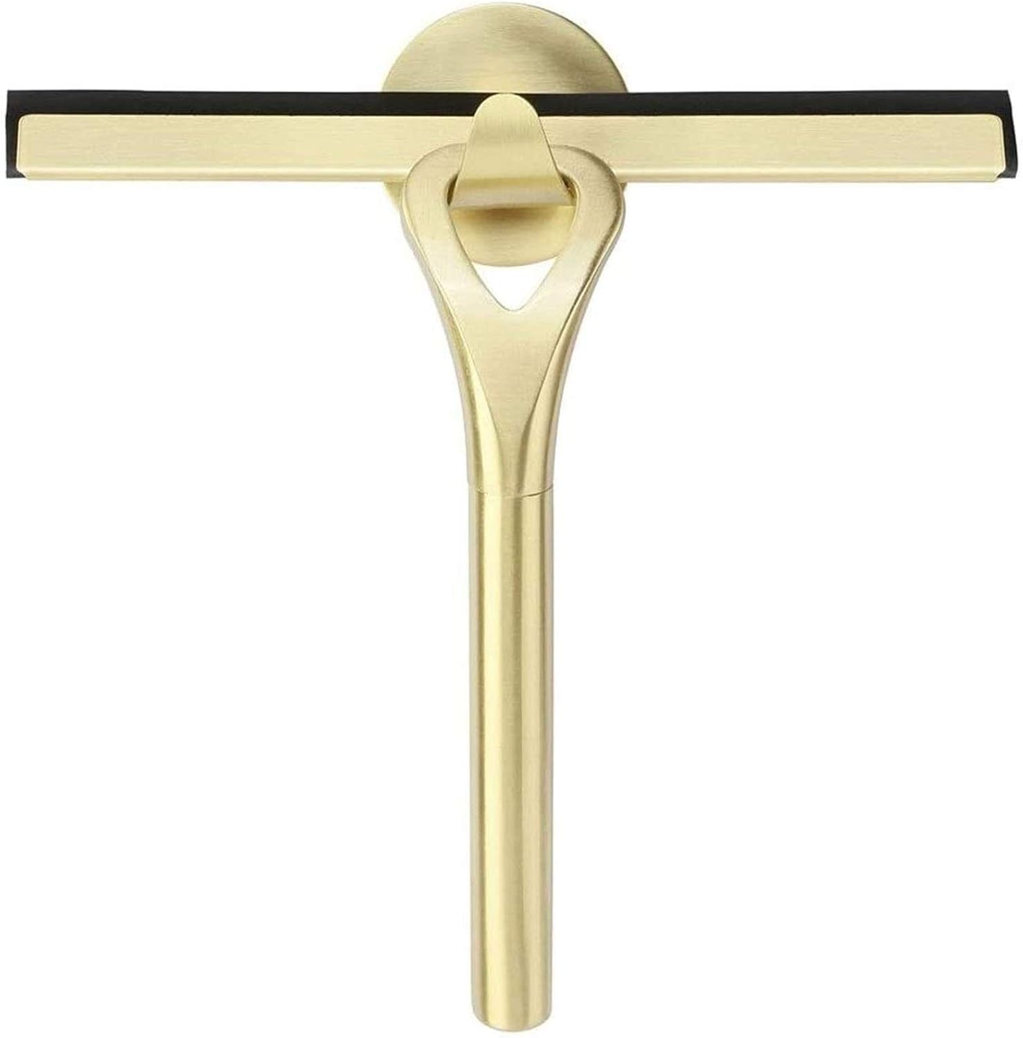 22 Cm Langer, Goldener Duschabzieher, Der Keine Spuren Oder Kratzer Hinterlässt, Glasabzieher Mit Saugnapfhaken Zur Spiegelreinigung