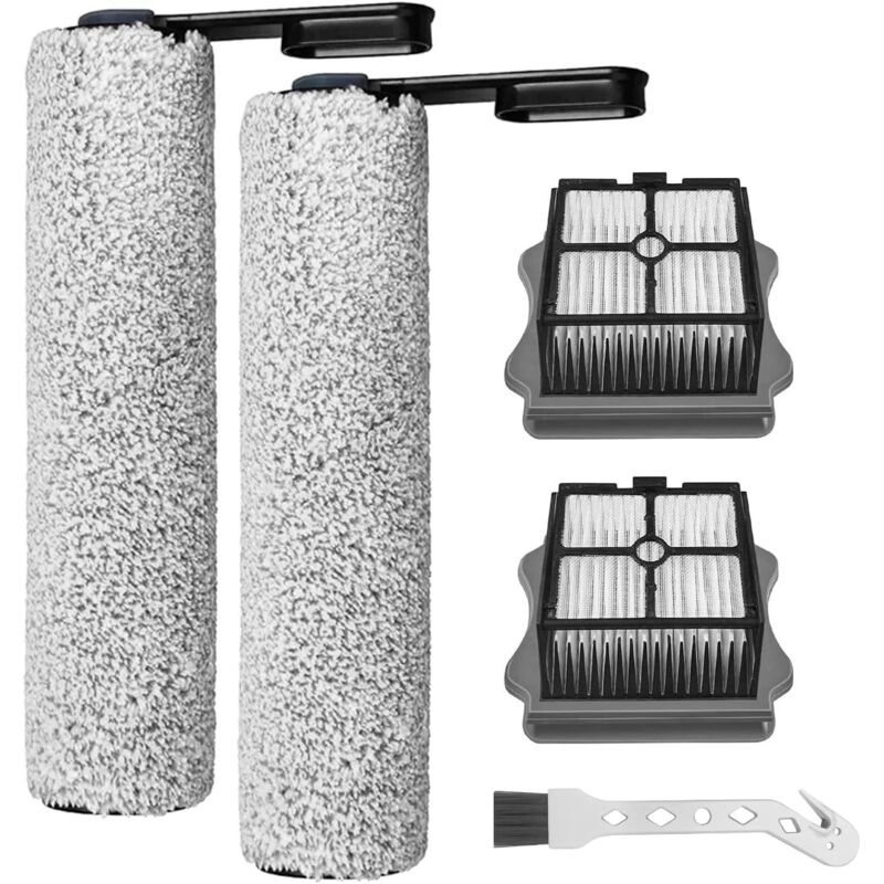 Ersatzbürste Und Hepa-filter Für Nass- Und Trockensauger, 2 Bürstenwalzen + 2 Filter + 1 Reinigungsbürste