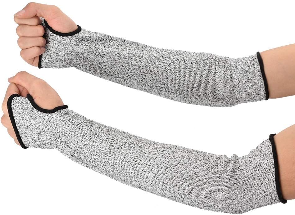 Schnittfester Armschutz, 5-fach Stoßdämpfende Schale Mit Daumenloch, Geeignet Zum Schneiden Und Für Die Handhabung