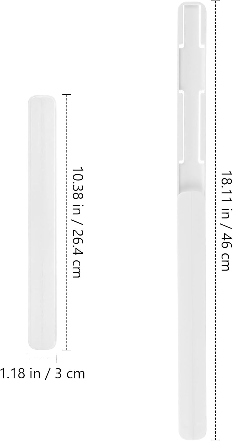 4x Schubladenschienen – Stabile Klebeschienen Für Küche, Büro & Kleiderschrank – Umbausatz Für Schubladen Und Behälter, Weiß, 26,4 Cm
