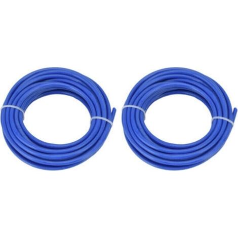 2 Stück 4,0 Mm Runde Schneidfäden Für Freischneider, 5 M, Blau -