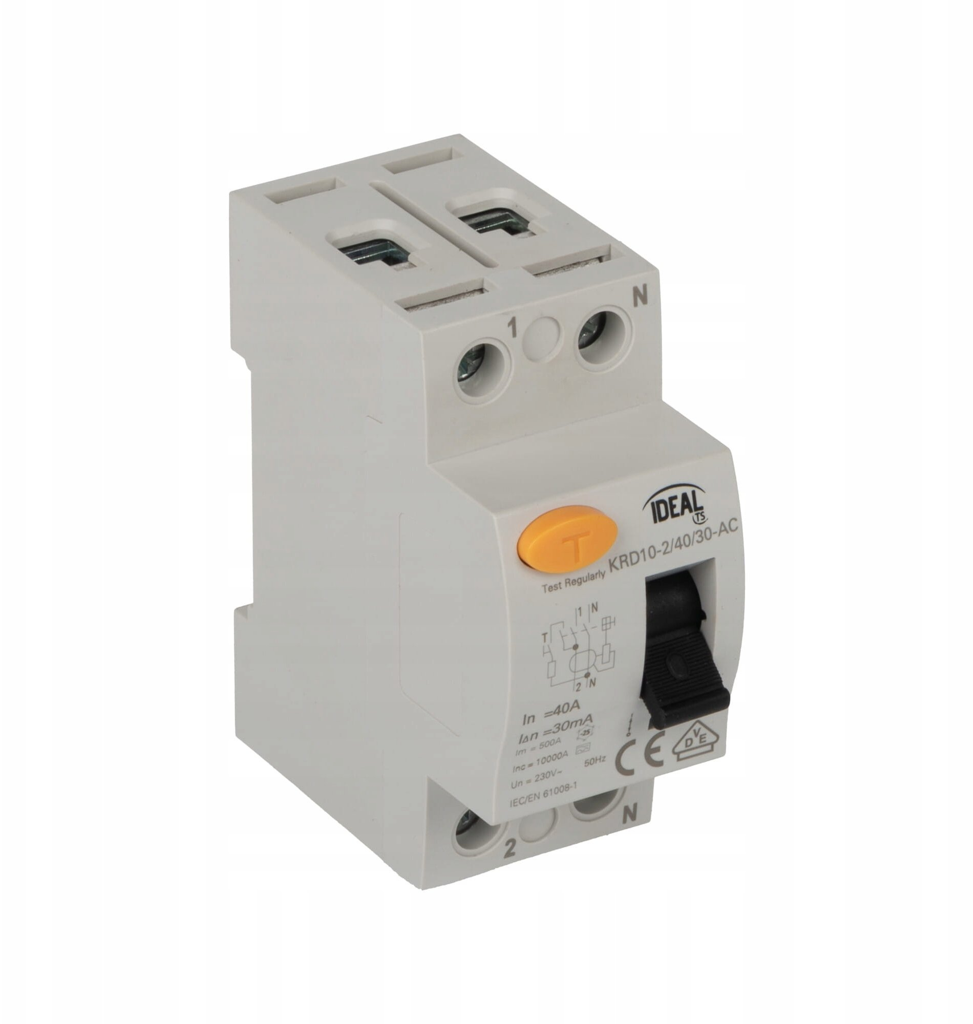 Fehlerstromschutzschalter Kanlux Krd10-2/40/30-a 40 A 30 Ma
