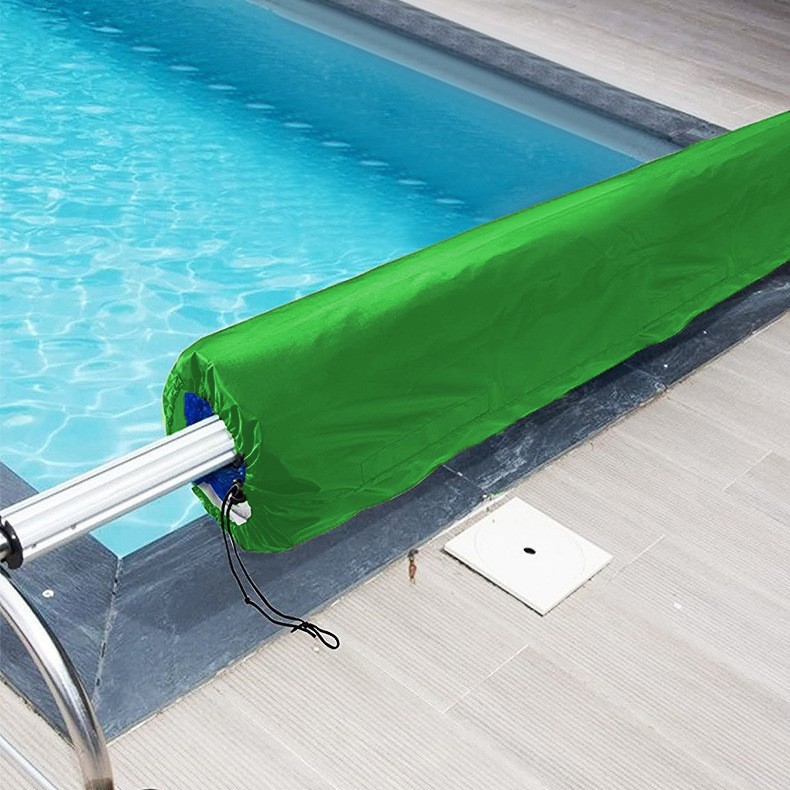 Wasserdichte Polyester 190t Abdeckhaube Für Freibad – Größe 550 X 126 Cm – Uv- Und Staubschutz – Dunkelgrün-lsw