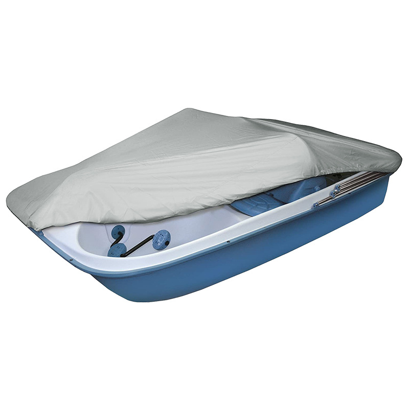 Schutzhaube Für Boot Aus Silbernem Nylon, 210d, Wasserdicht, Uv-, Regen- Und Staubabweisend – Größe 286 X 200 Cm Mit Fransenabschluss – Ideal Für Den Außenbereich-lsw
