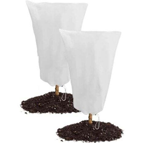 60 X 80 Cm Winterabdeckung Für Pflanzen Im Freien, 2er-pack Winterabdeckungen Für Topfpflanzen, 60 X 80 Cm Schutzhüllen Für Pflanzen Gegen Kälte Und Frost, 60 G/m² Schutzhülle Für Sträucher Und Andere