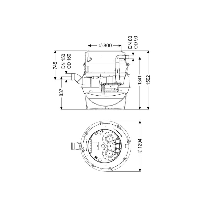 Kessel Aquapump Pumpstation Xl Duo 400v Spf 3000-s3, S3, Mit Tauchglocke, Niedrigster Einbau