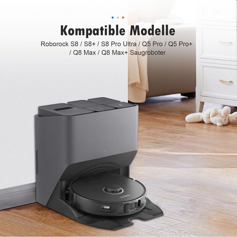 Hauptbürstenaufsätze Für Roborock S8 / S8+ / S8 Pro Ultra / Q5 Pro / Q5 Pro+ / Q8 Max / Q8 Max+ Staubsauger, Duoroller Gummi-ersatzteile