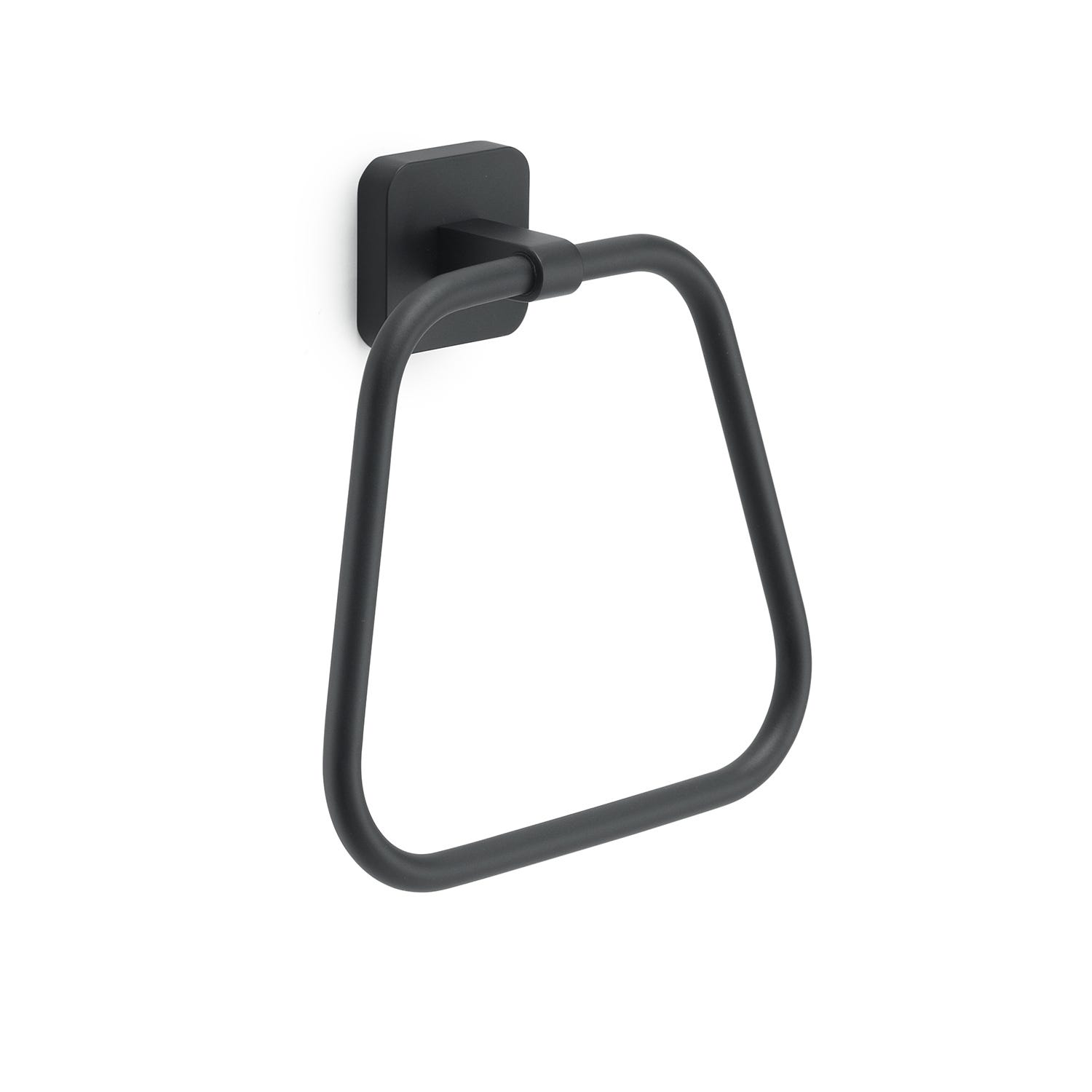 Handtuchhalter Ring Wandmontage Matt Schwarz Tahiti