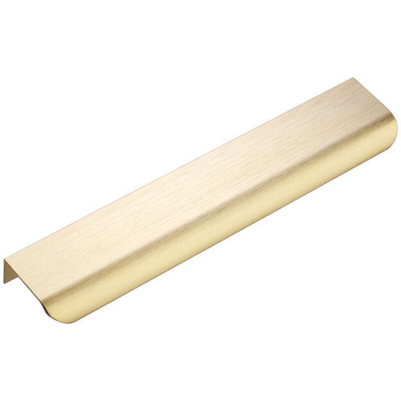 Set Mit 5 Goldenen Möbelgriffen, Goldenen Küchenschrankgriffen – Goldfarbene Profilgriffe, Schubladengriffe Aus Gebürstetem Messing In Aluminiumlegierung, 128 Mm Lochabstand, 150 Mm Länge