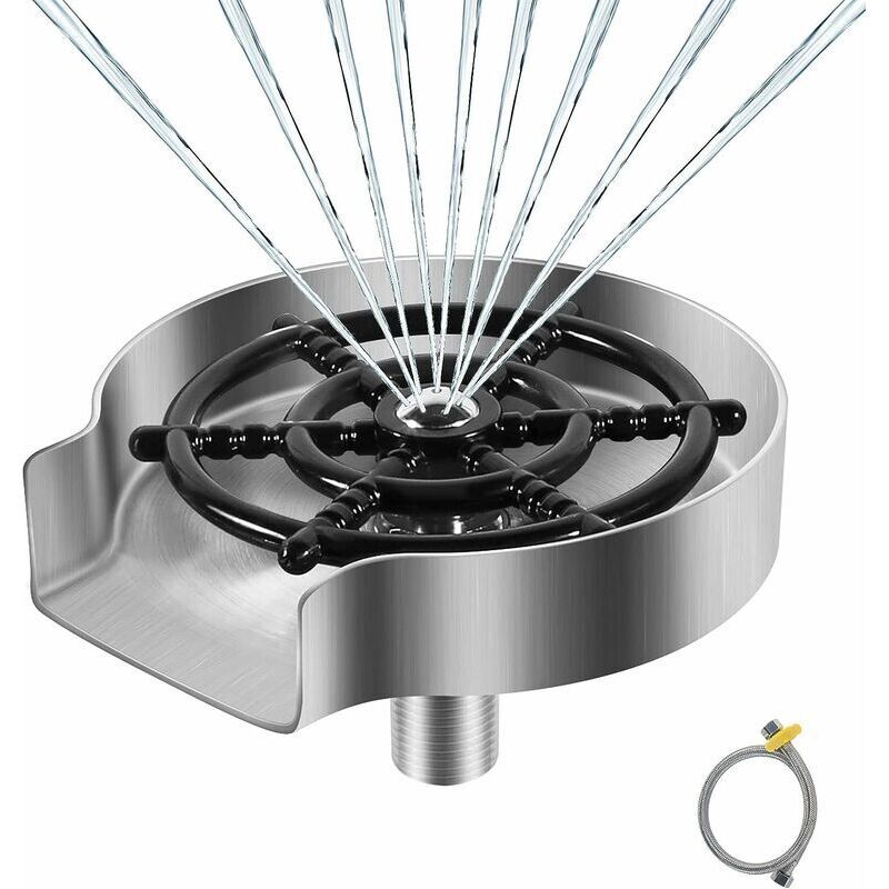 Edelstahl-glasreiniger, Küchenspülenzubehör, Metallscheibe, Spülbecken-glasreiniger, Glasreiniger, Küchenzubehör, Mattsilber