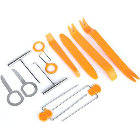 12-teiliges Werkzeugset Zum Ausbau Von Autoradios, Inklusive Innenausstattung, Stereo-einbau, Entfernen Von Türverkleidungsclips, Reparaturwerkzeug Und Montage.