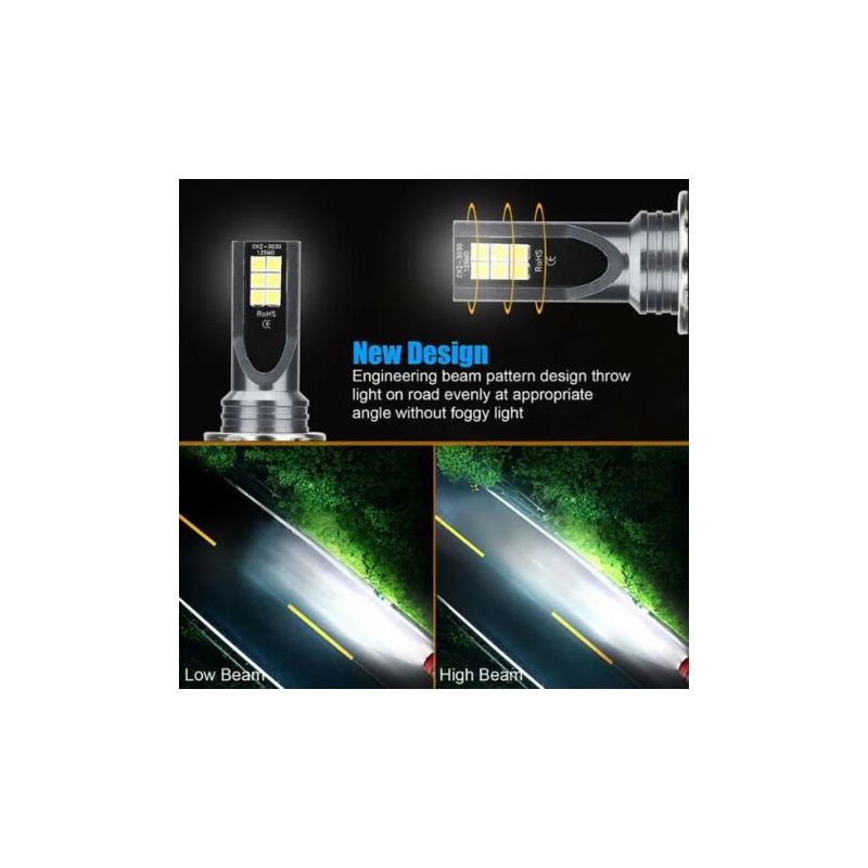 Set Mit 4 H4 9003 Hb2 Led-scheinwerferlampen, Abblend- Und Fernlicht, 14.000 Lm, 6.000 K, Superweiß