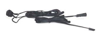 L&s Wippschalter Ø16,5mm, Einbau-, Schwarz, Anschlußl. Eingang U. Ausg. Je 2x0,34mm², 1800mm, Led 12v