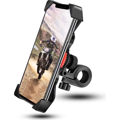 Handyhalterung Fahrrad, Handyhalter Motorrad Universal Mit 360° Drehbar Outdoor Fahrrad Halter Für 3,5-6,5 Zoll Smartphone Iphone 11 Pro Max, Xs Max, Xr, X, 8, 7, 6s, Samsung S10 S9 S8