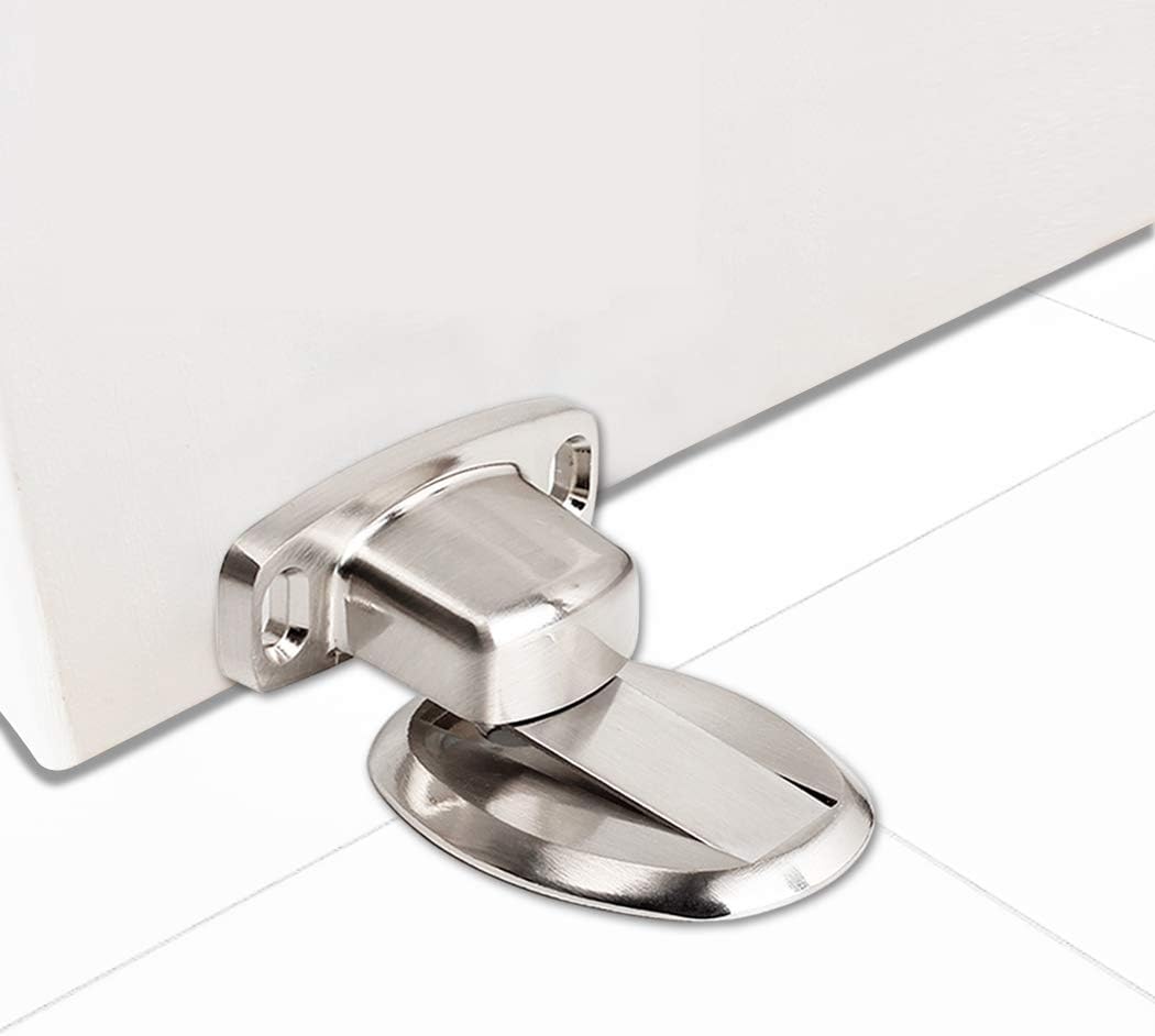 Türstopper Magnet Ohne Bohren Edelstahl Metall Türstopper Tür Stopper Boden, Türhalter - Silber