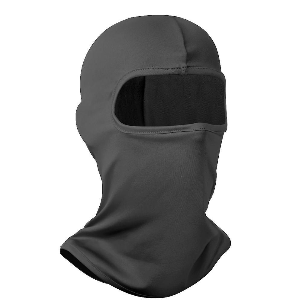 Lange Sturmhaube Für Herren (dunkelgrau) – Skifahren, Snowboarden, Motorradfahren, Uv- Und Windschutz