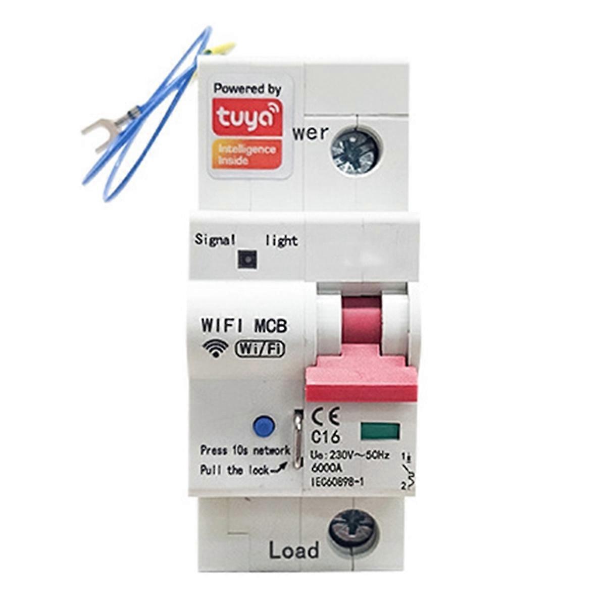 Intelligenter Energiezähler Von Tuya Mit Wlan, Einpoligem Leitungsschutzschalter Und Kwh-messung, 80 A