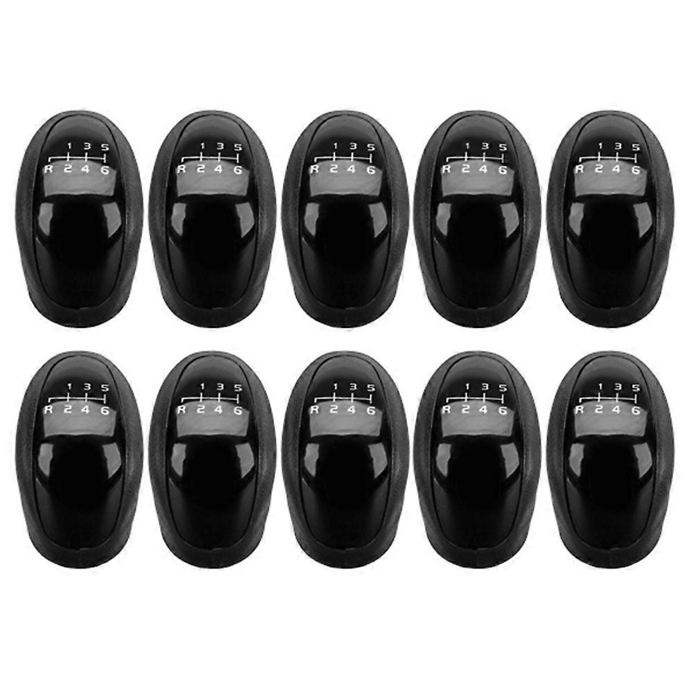 10 Schwarze 6-gang-schaltknäufe Für