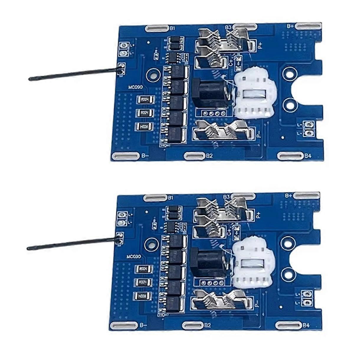 2er-pack 5s 21v 25a Batterieschutzplatinen Für Elektrowerkzeuge (blau)
