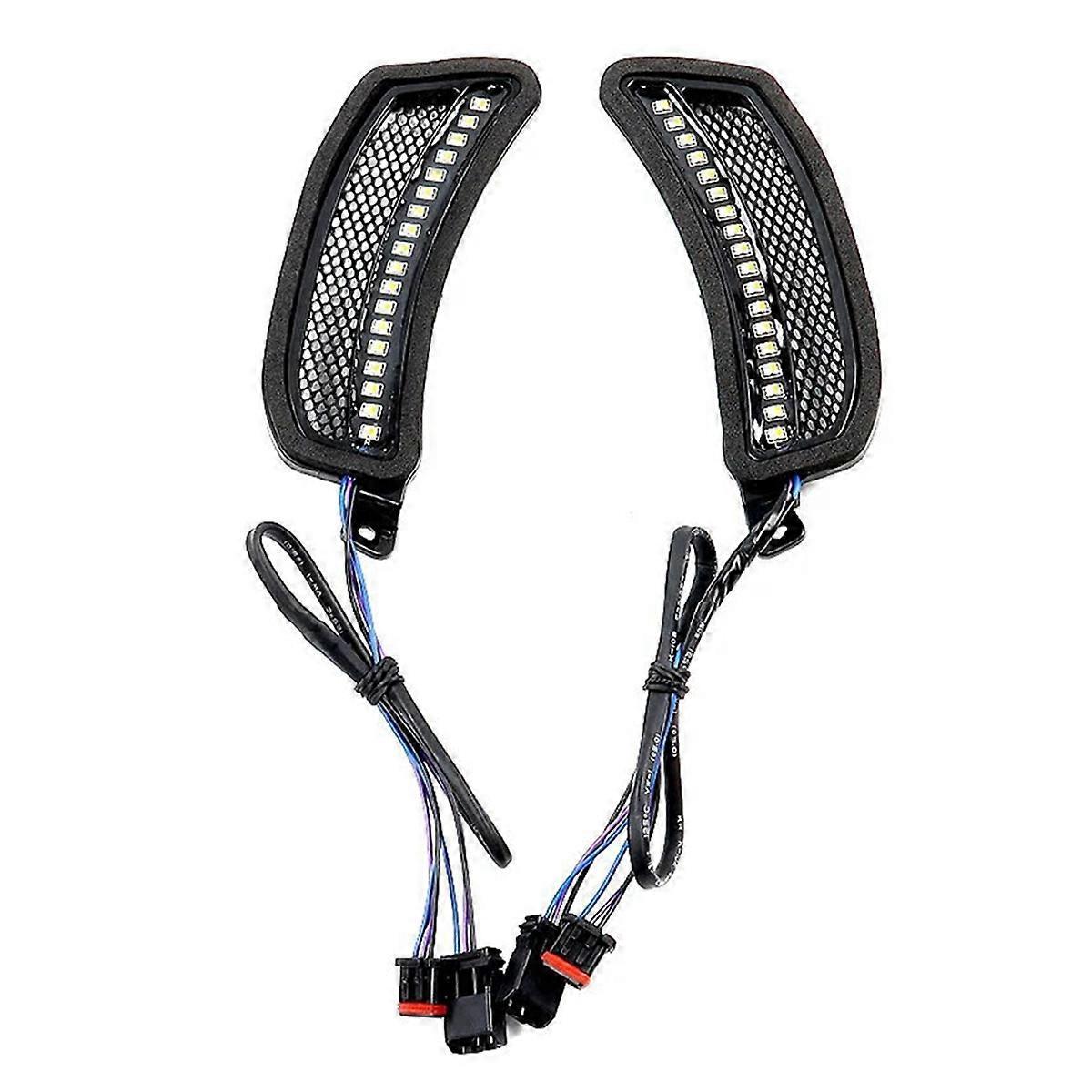 Motorrad-led-verkleidungsbelüftungsleuchten, Schwarzes Zubehör