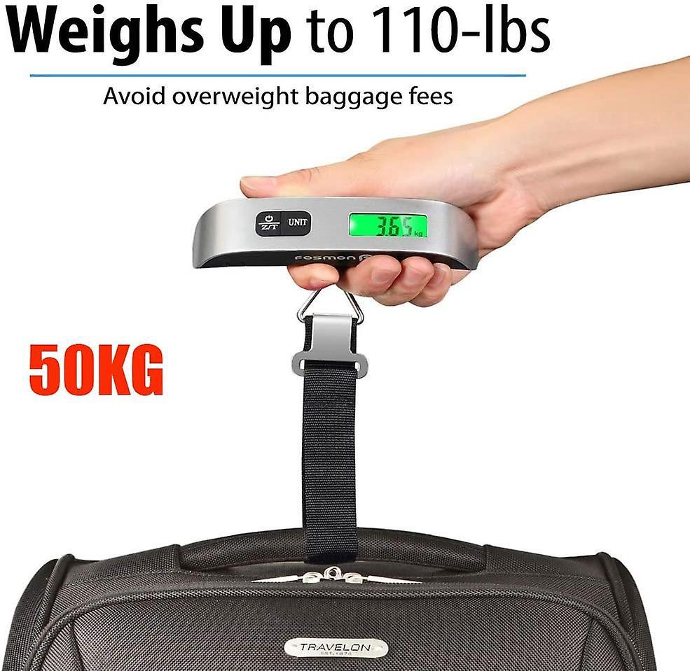 Elektronische Gepäckwaage 50 Kg Mit Lcd-bildschirm, Ideal Für Reisen Und Koffer.